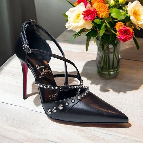 NWT Christian Louboutin Tatooshka Spikes 100mm (35/5) - Picture 1 of 8